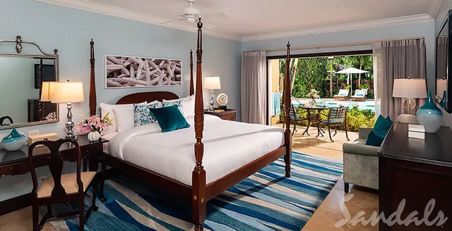 1 Bedroom, Honeymoon, Luxury, King Bed, Pool View, Pool Side، Sandals Grande Antigua 1/7