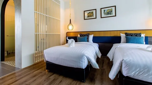 Blue, Twin Beds, Pool View، Chaanburi Boutique Resort 1/4