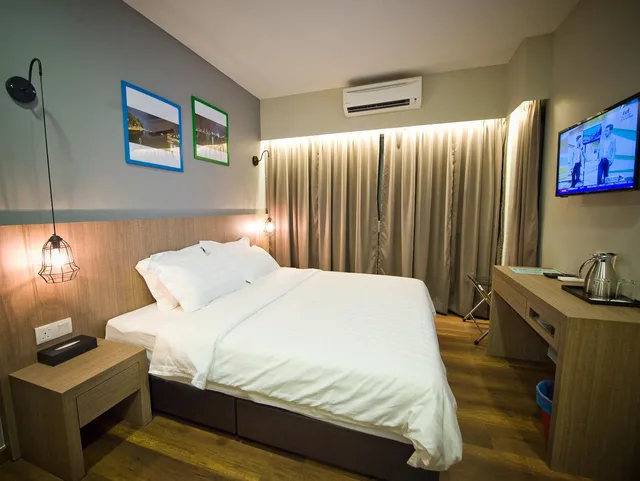 غرفة ديلوكس بسرير كينج بإطلالة على المدينة، Riverside Boutique Guesthouse 1/1