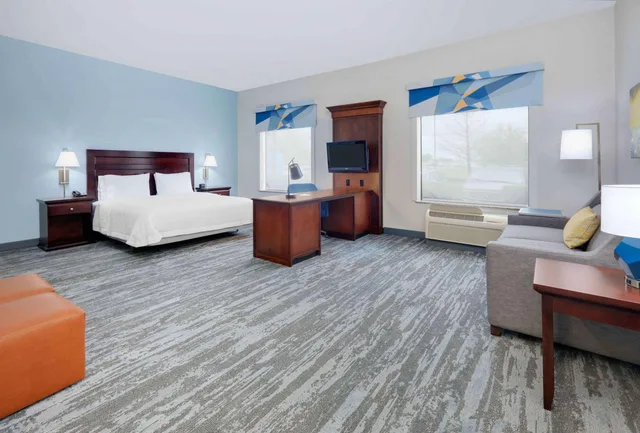 استوديو بسرير كينج مع أريكة، Hampton Inn Suites Dallas Arlington South 2/5