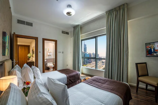 شقة بسرير فردي بغرفتي نوم، City Premiere Marina Hotel Apartments 1/8