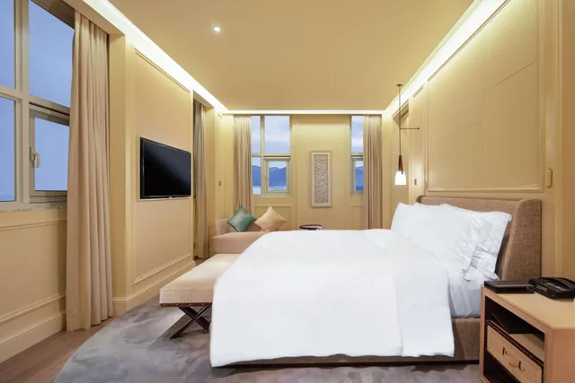 جناح جونيور بإطلالة على البحر بغرفة نوم واحدة، Hilton Dalian Golden Pebble Beach Resort 1/4
