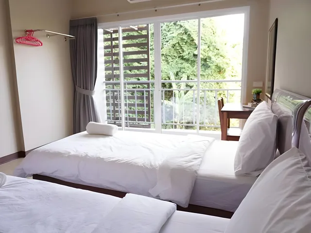 غرفة بسريرين منفصلين، Chompu Nakarin Apartment 2/2