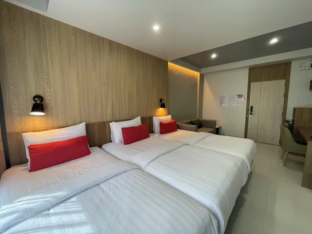 غرفة ثلاثية بثلاثة أسرّة، Bangkok Mystay Hotel Rangsit 1/10