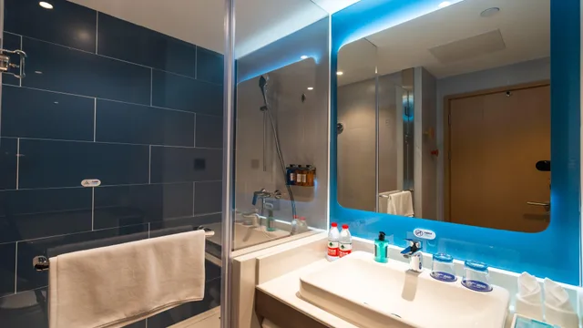 غرفة بسريرين منفصلين بإطلالة على المدينة، Holiday Inn Express Nanjing Jiangbei Yushan 3/3