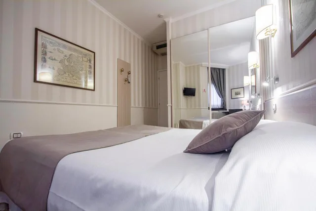 غرفة بسرير مزدوج، Flora Hotel Milan 10/10