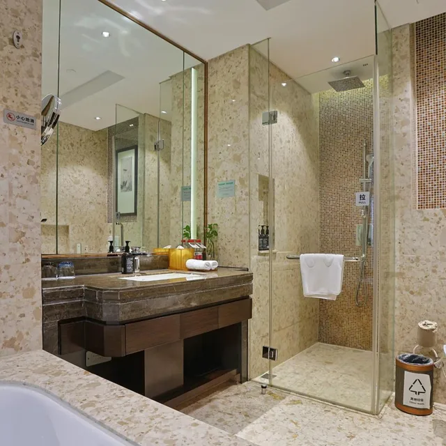 غرفة تنفيذية بسرير كينج وسرير كوين بإطلالة على المدينة، Yiwu Shangcheng Hotel 6/6