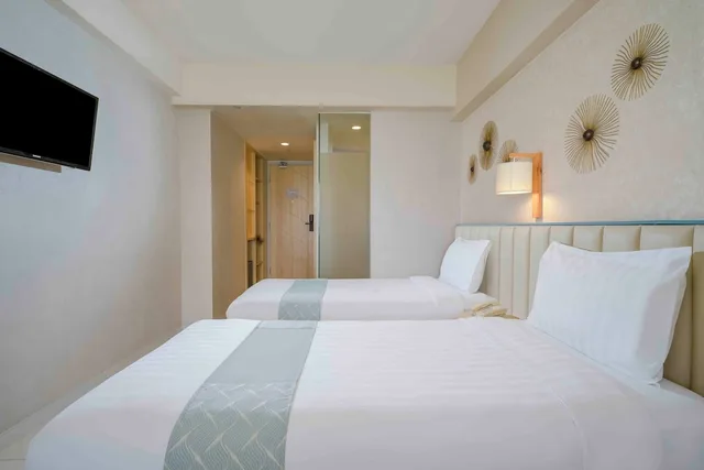 غرفة ديلوكس بسريرين منفصلين، Hotel Solaris Kuta Bali 3/6