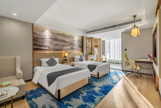 غرفة ديلوكس بسريرين منفصلين، GreenTree Eastern Kunming Baiyun Road Tongde Square Hotel 3/3