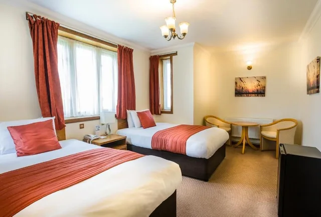 غرفة قياسية بسريرين منفصلين، Stanton House Hotel 3/3