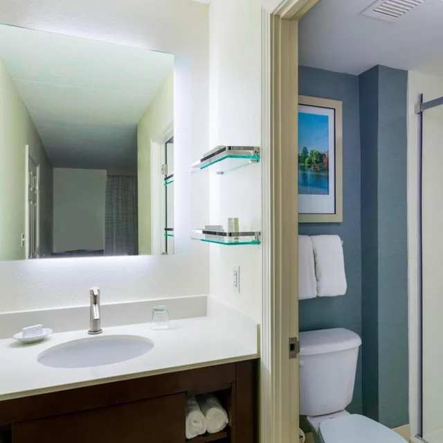 جناح بسرير كينج بغرفة نوم واحدة مع أريكة بحوض استحمام لذوي الإعاقة، Residence Inn Boston Framingham 4/7