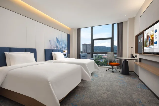 غرفة سوبيريور بسريرين منفصلين، HAMPTON BY HILTON GUANGZHOU XINTANG 1/1