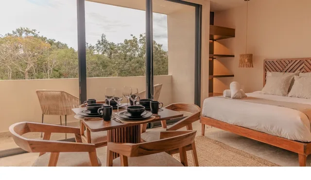 غرفة ديلوكس بسرير كينج، Peregrina Tulum Lux Aparthotel 6/7