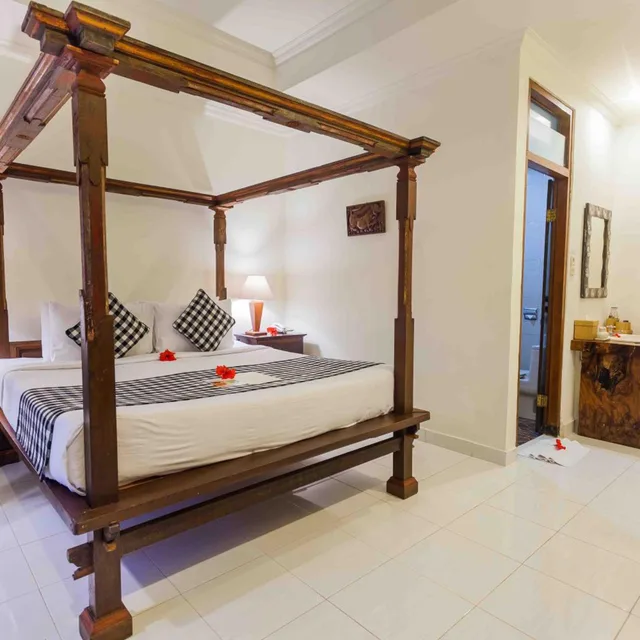 غرفة قياسية بسرير مزدوج أو سريرين منفصلين، Ubud Inn Cottages 9/10