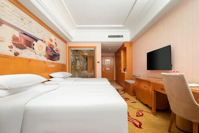 غرفة قياسية بسريرين منفصلين، Vienna 3 Best Hotel (Wuhan Huanghelou Hubu Alley) 1/1