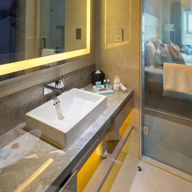 غرفة ديلوكس بسريرين منفصلين بإطلالة على البحيرة، Novotel Suzhou Sip 6/6