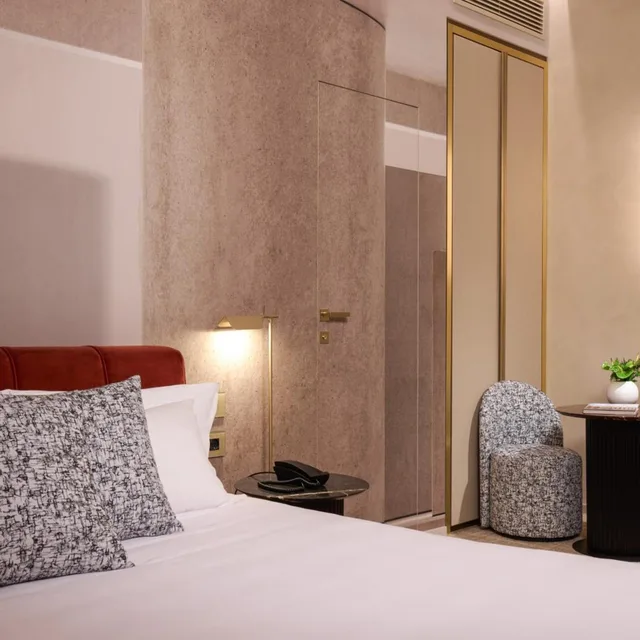 غرفة ديلوكس بسرير مزدوج أو سريرين منفصلين، Borghese Contemporary hotel 2/6