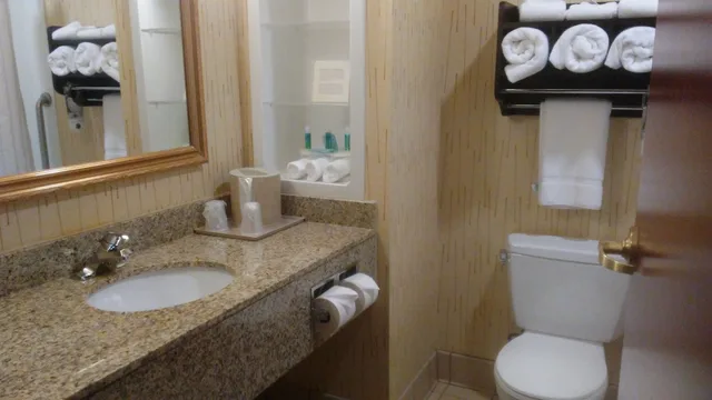 جناح بسرير كينج بحوض جاكوزي، Holiday Inn Express Hotel And Suites Manchester Airport 10/10