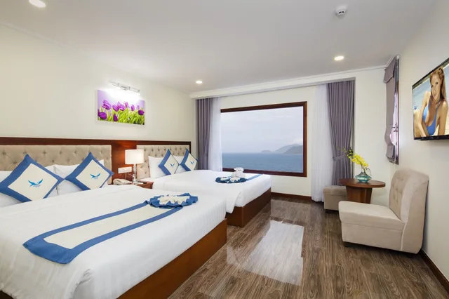 غرفة ديلوكس بسرير مزدوج بإطلالة على البحر، Apus Hotel 1/7