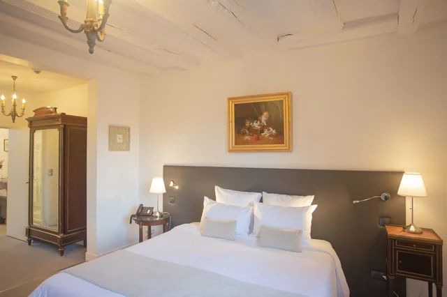 غرفة بريستيج بسرير كينج بإطلالة على الحديقة، Hotel Au Charme Rabelaisien 2/6