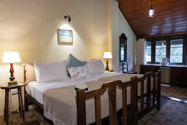 غرفة قياسية بسرير كوين بإطلالة على الحديقة بغرفة نوم واحدة، Ferncliff Bungalow 8/10