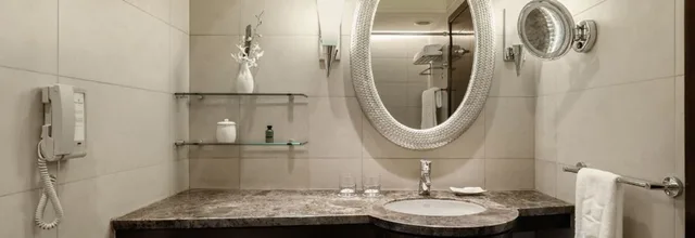 غرفة ديلوكس بسريرين منفصلين بإطلالة على الحديقة، EDSA Shangri-La Manila 2/3