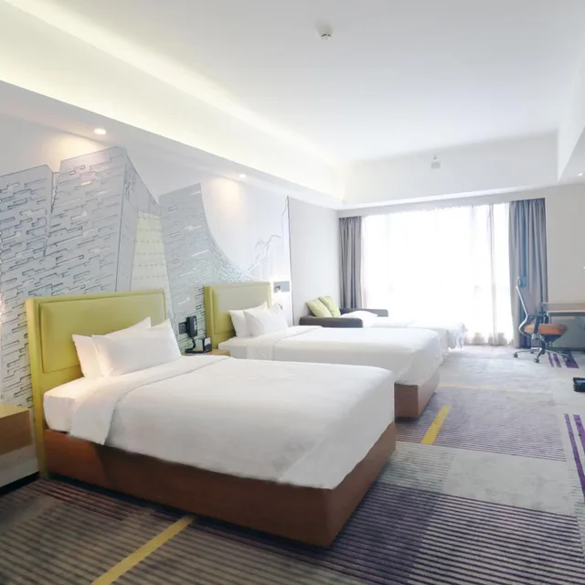 غرفة ديلوكس ثلاثية بسرير فردي، Hampton Inn Guangzhou China 4/9