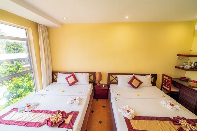 غرفة سوبيريور بسريرين كوين بإطلالة على الحديقة، Thai Hoa Resort 5/10