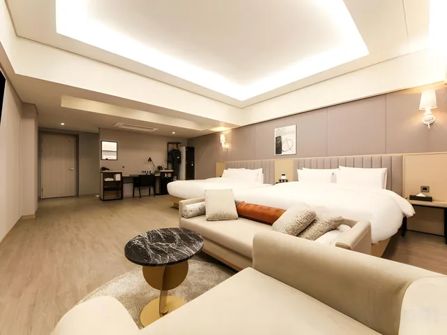غرفة بريميير بسريرين منفصلين، Yeonsan Hound Hotel 3/3