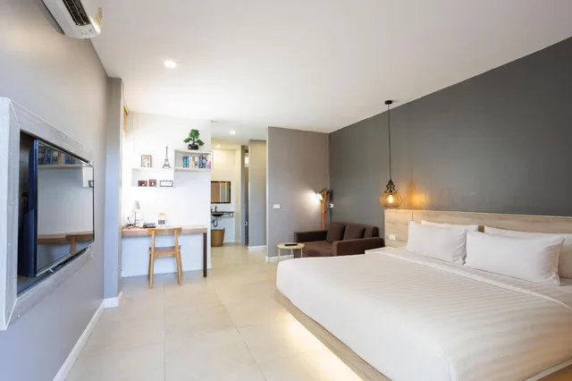 استوديو بسرير كينج بإطلالة على الحديقة، THE SIGNATURE PHUKET RESORT AND RESTAURANT 1/2