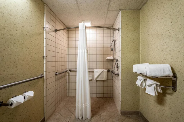 جناح بسرير كينج بإطلالة على المسبح مع أريكة، Quality Suites Downtown San Luis Obispo CA 8/8