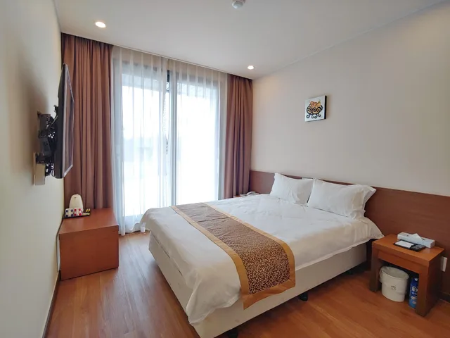 غرفة قياسية بسرير مزدوج، Jeju Ocean Blue Hotel 1/1