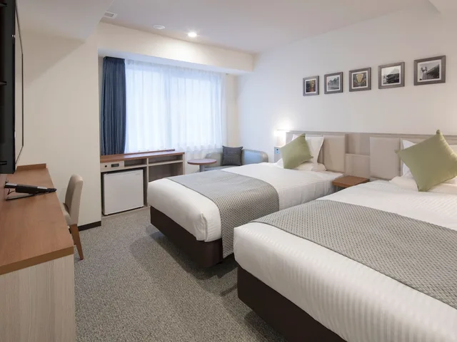 غرفة قياسية بسريرين منفصلين لغير المدخنين، Hotel Mystays Midosuji Honmachi 2/4