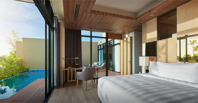 فيلا بسرير فردي بإطلالة على البحر بغرفتي نوم، PARKROYAL Langkawi Resort 3/4