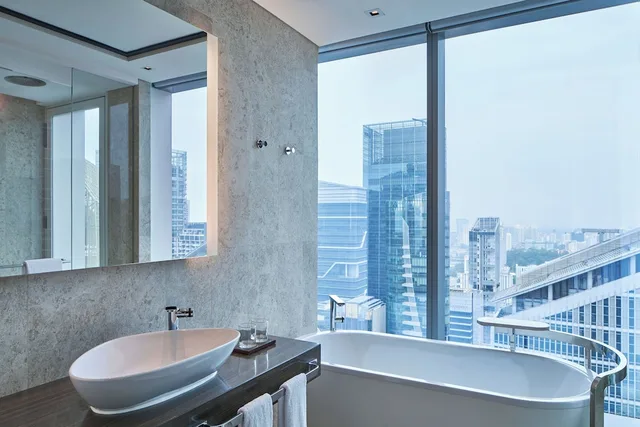 غرفة كلوب بسريرين مزدوجين، The Westin Singapore 3/3