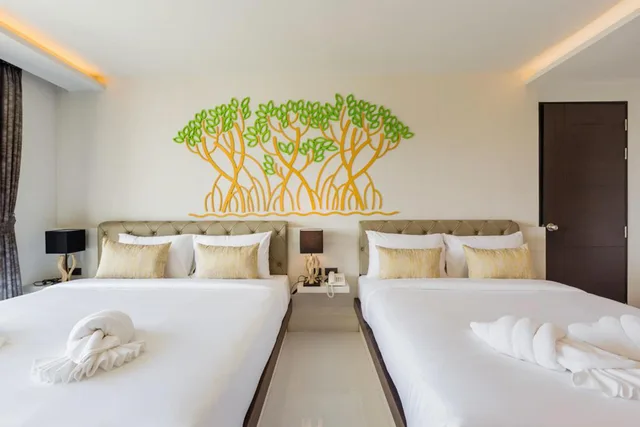 River, Deluxe, Family, 2 Double Beds, with View, Balcony, River Front Krabi Hotel 4/5