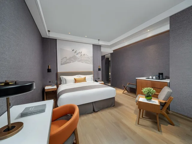 غرفة إليت بسرير كوين بإطلالة على الجبل، Genpla Hotel Shenzhen Nanshan 4/6