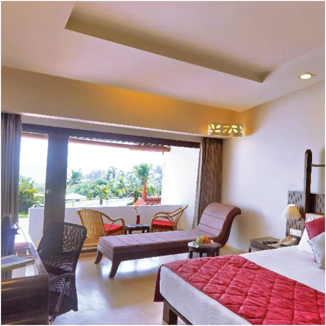 جناح بريميوم بسرير كوين بإطلالة على البحر، Gateway Varkala 6/7