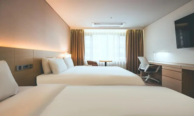 غرفة قياسية بسريرين منفصلين، Wonju Citi Hotel 3/7