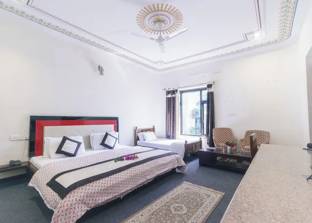 كوخ ديلوكس بسرير كوين وسرير فردي، THE COUNTRY SIDE RESORT 10/10