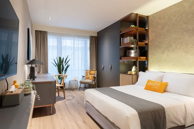 غرفة عائلية رباعية بسريرين كوين، Dash Living on Prat 1/6