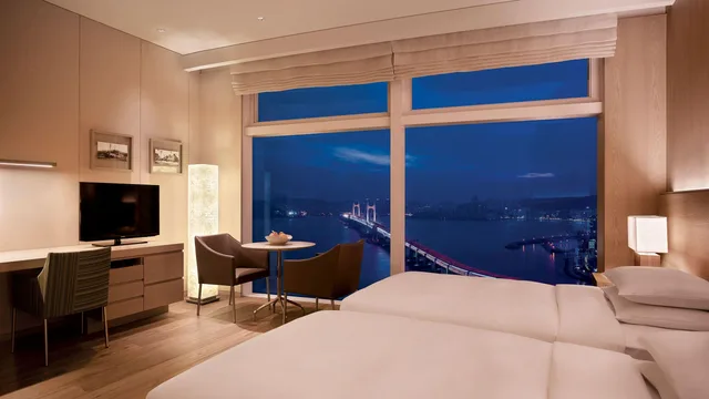 غرفة بسريرين منفصلين، Park Hyatt Busan 1/1