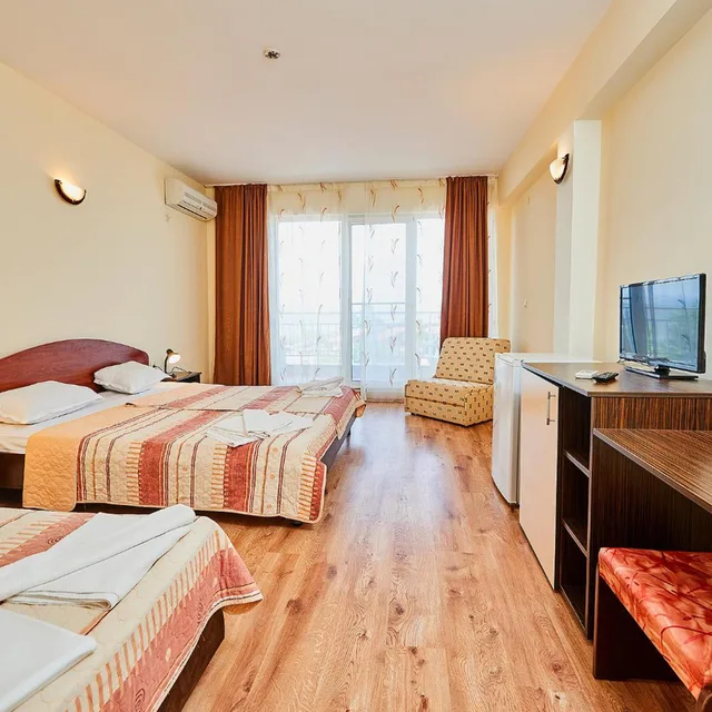 غرفة بسرير مزدوج أو سريرين منفصلين بإطلالة، Sea Complex Relax& Spa- All Inclusive 4/8