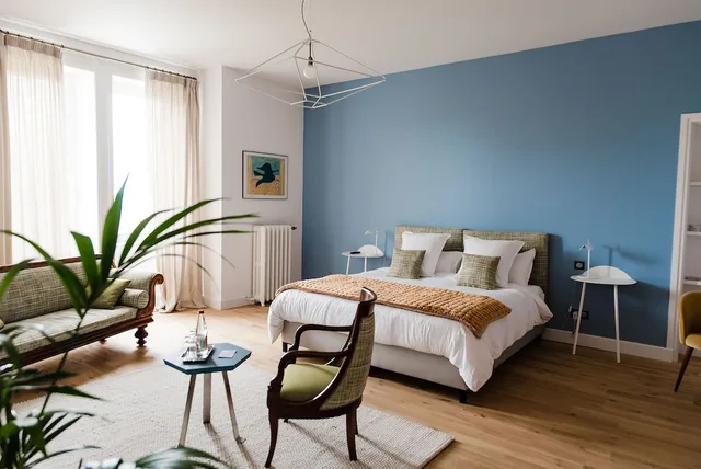 غرفة سوبيريور بسريرين منفصلين بإطلالة على المتنزه، La Villa Guy - B&B 1/2