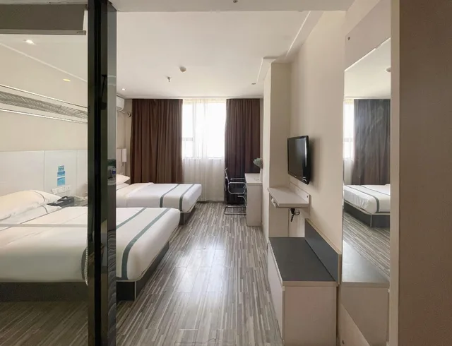 غرفة بزنس بسريرين منفصلين، City Comfort Inn Laibin Liulai 2/3