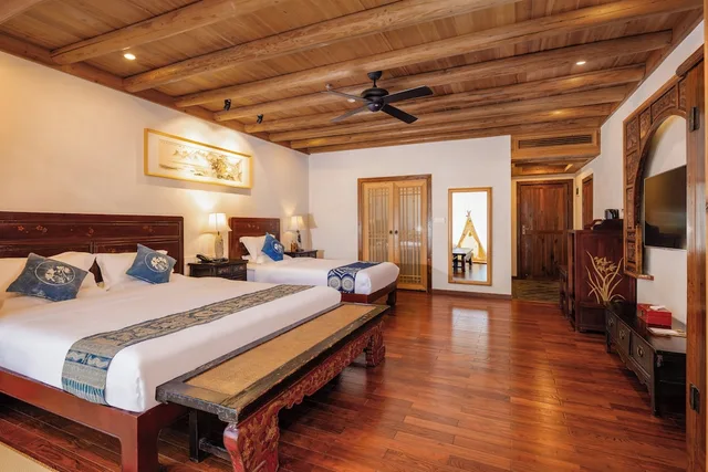 Family, Twin Beds, 1 King and 1 Single Beds, Pool Access، Yangshuo Tea Cozy Boutique Hotel 2/7