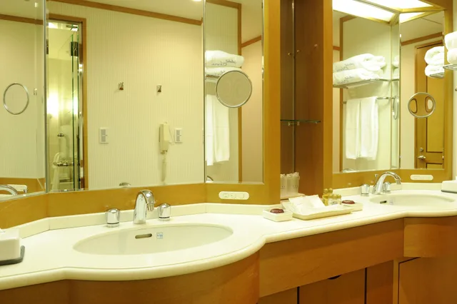 جناح ركني بسريرين منفصلين بإطلالة على النهر، Hotel Okura Niigata 2/3
