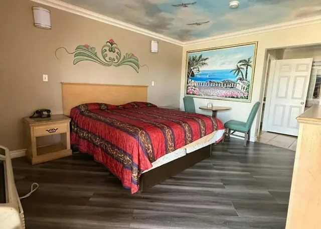 Queen Bed Accessible Non-Smoking, Robinhood Motel Anaheim West 1/4