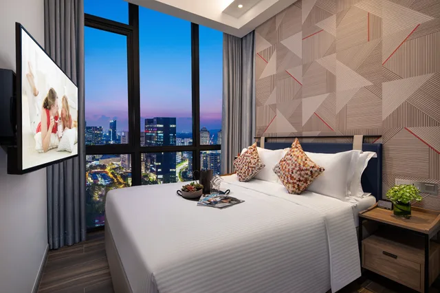 غرفة تنفيذية بسرير كوين بغرفة نوم واحدة بمطبخ صغير، Citadines Balestier Singapore 1/5