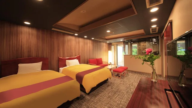 Room, Twin Beds, Outdoor Bath, Sauna، Hakone Fuga - Adults Only 1/1